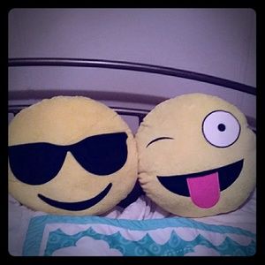 Emoji Pillows $12-for Both or $7 each...Negotiable